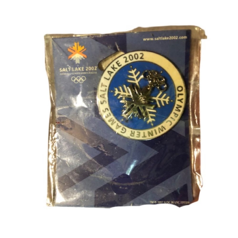 Salt Lake‎ 2002 Olympic Winter Games Snowflake Pin Aminco Official Merchandise